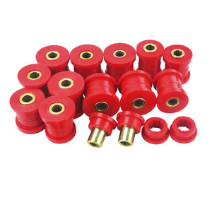Bagues de bras de suspension avant Poyracing pour Lexus SC300 SC400 1992-1996, type manchon en caoutchouc rouge - Product Image 3