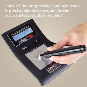 Gemoro cầm tay Độ chính xác cao bạch kim vàng Tester auracle PRO 8-24K kỹ thuật số vàng & Bạch Kim máy tính thử nghiệm với LCD hiển thị - Product Image 4