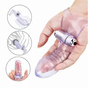 Miễn phí tùy chỉnh hộp-ngón tay Vibrator với dây đeo và g-spot Massager cho phụ nữ của tình dục niềm vui