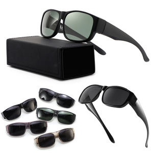 2025 New Arrival Fit Over Kính mát người đàn ông vuông khung quá khổ UV400 phân cực biểu tượng tùy chỉnh Flip-up Bìa Over Kính mát 2025 - Product Image 1