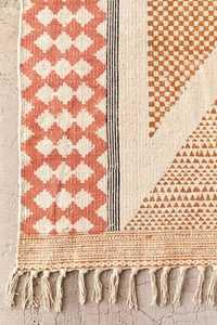 Aztec Bohemian Cotton Dhurrie Rug Hand <b>Block</b> Printed Indian Area Carpet Floor Rug Home Decor - Product Image 4