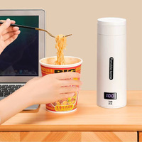 Bouilloire Électrique Portable 300W 304 500ml 4 Réglages de Température Arrêt Automatique Protection Anti-Ébullition à Sec Anti-Fuite Utilisation Maison et Voyage