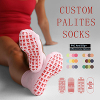 Chaussettes de yoga et de pilates douces personnalisées pour femmes, chaussettes de sport confortables pour l'extérieur, antidérapantes