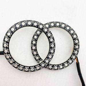 Hot RGB Coloré Changeant Chasing Round Halo Anneaux Haute Qualité Voiture <span class=keywords><strong>Angel</strong></span> <span class=keywords><strong>Eyes</strong></span> Lumières pour E36 E39 <span class=keywords><strong>E46</strong></span> - Product Image 1