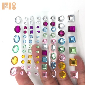 อะคริลิค Rhinestone อัญมณีสติกเกอร์Self-Adhesive Stickyคริสตัลเพชรสําหรับ DIYงานแต่งงานตกแต่งและเครื่องประดับ - Product Image 4