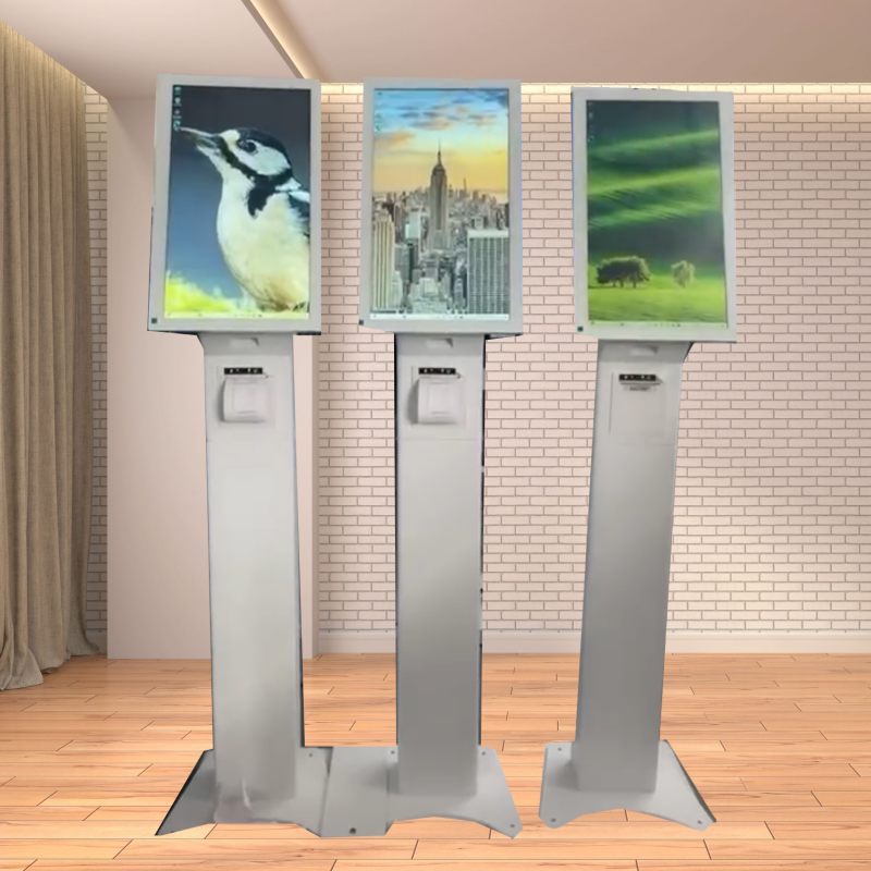 Borne Self Service Ordering Kiosk for Restaurant - Windows & Linux Compatible POS System with Printer & Card Reader