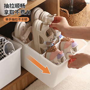 <b>Shoe</b> <b>Storage</b> Box Rectangle White Standing Type Tidy Organizer For Home Adults Children <b>Shoes</b> - Product Image 4