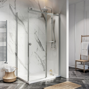 Verre trempé clair de 10mm pour la fabrication de porte de douche sans cadre - Product Image 3