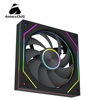 Ventilateur de boîtier AntarcChill Black 120 mm, haut débit d'air, silencieux, PWM, roulement hydraulique, ventilateur de refroidissement pour châssis d'ordinateur, personnalisé