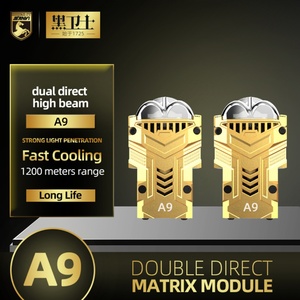 เลนส์ไฟหน้าขนาดเล็ก A9 1.6 นิ้ว แบบเมทริกซ์ ไฟส่องสว่างแบบคู่ หลอดไฟ LED เลเซอร์คู่ 12V ไฟสูง-ต่ำ สำหรับรถยนต์ เลนส์โปรเจคเตอร์ Bi LED - Product Image 2