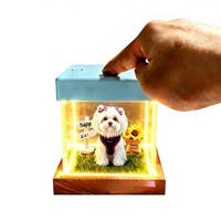 Caja de Recuerdo de Plástico con Proyección Holográfica 3D de Animales, con Imagen de Animal IA