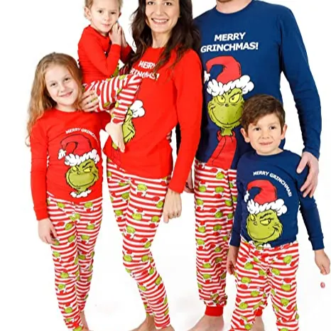 Sombrero de Navidad de padre-hijo ropa Navidad adultos pijamas de Navidad familia Pijamas