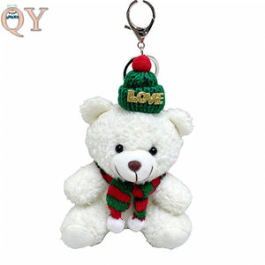 Custom Wholesale HQ Christmas Plush Toy Powder Blusher Scarf <b>Bear</b> Stuffed Doll <b>Bear</b> Keychain Pendant Doll Gift Manufacturer - Product Image 6