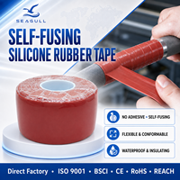 Ruban adhésif en silicone auto-fusionnant ignifuge, résistant à la chaleur, pour l'isolation électrique des fils et câbles, et l'enroulement des bornes.