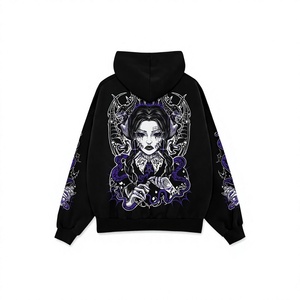 Veste de style gothique, respirante, en tissu tricoté, sans manches, surdimensionnée, pour femmes, en polyester/coton - Product Image 1