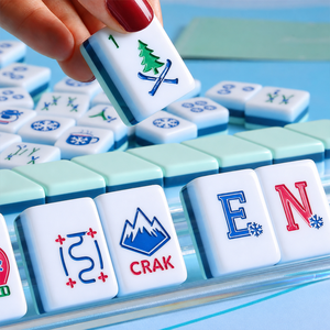 Jeu de Mahjong Vintage Alpin Américain, 160 pièces, tuiles en acrylique vert clair à 4 couches, peintes à la main, fabrication OEM sous marque privée - Product Image 3