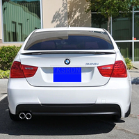 Alerón de Maletero Trasero para BMW Serie 3 E90 2005-2012 Estilo MP de Alta Calidad ABS Negro Brillante Accesorios para Coche