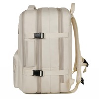 Sac à dos pour ordinateur portable en tissu Oxford, grand format, pour voyage, avec compartiment à chaussures, approuvé pour l'école et les vols, sac d'école