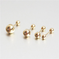 ROXI Petites boucles d'oreilles piercing en argent S925 avec filetage à vis, pour cartilage d'oreille, usage quotidien