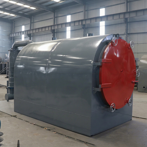 Four de carbonisation horizontal à faible teneur en cendres pour bois dur, machine de fabrication de charbon de biomasse sans fumée pour les déchets de palmiers de Malaisie - Product Image 1