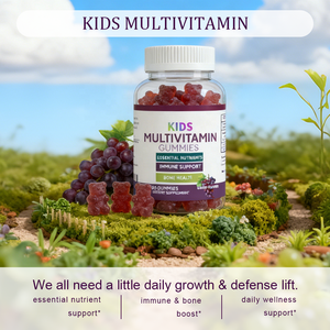 Gummies multivitaminées pour enfants saveur raisin, 60 unités, soutien immunitaire et nutritionnel pour enfants, vitamines B et C pour la santé digestive |   Usine - Product Image 3