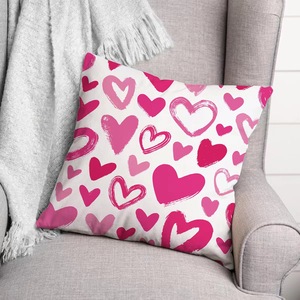 Housse de coussin décorative douce avec impression de cœur <span class=keywords><strong>rouge</strong></span> I LOVE YOU pour la Saint-Valentin, décoration de canapé à la maison - Product Image 3