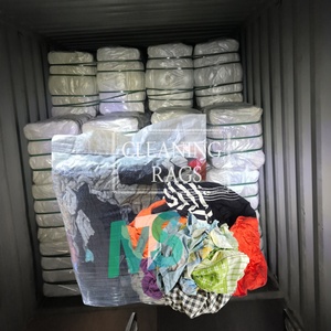 Free Sample Reclaimed Knit Cotton Rags Absorbent Cloth for Cleaning Colored Cotton Rag - Product Image 1