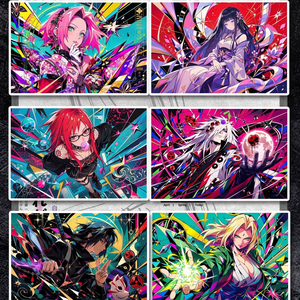 Planche d'art Anime Nijia en acrylique, carte à collectionner personnalisé<span class=keywords><strong>e</strong></span>, personnage de manga japonais, bord doré, planche Shikishi pour la décoration murale de la chambre des fans - Product Image 2