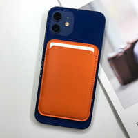 Dompet Kartu Magnetik Kulit PU Minimalis Gaya N52 Magnet Kuat Multifungsi Tahan Air Tipis