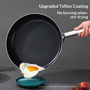 Commercial Non-stick Aluminum Frying <b>Pan</b> Professional Flat Bottom Skillet Heavy Duty Restaurant Fry <b>Pan</b> for Steak Egg - Product Image 3