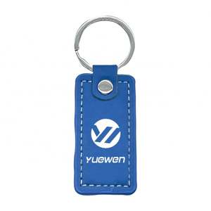 Nouveau porte-clés personnalisé en cuir PU 2025 avec logo imprimé double face – Cadeau d'affaires tendance, pendentif clé - Product Image 5