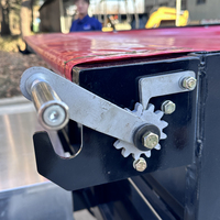Remorque utilitaire agricole pour quad trois chevaux, capacité de charge 4800 kg, construction en acier, frein électrique/à manette, haute sécurité