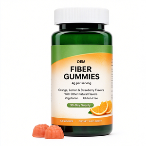 Complément alimentaire à base de fibres et d'herbes pour la digestion et l'immunité, soutien de la santé intestinale des adultes, 60 gélules, saveurs de fruits mélangés, végétalien, sans OGM, halal - Product Image 1