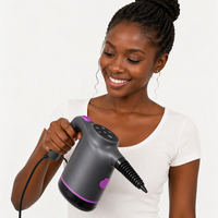 Nettoyeur Vapeur Portable 1200W Multi-Usages Haute Température pour Dégraissage Cuisine, Repassage Tissus et Nettoyage Domestique