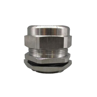 En stock – Presse-étoupe industrielle étanche M88 (62-70mm) IP68 en laiton nickelé haute tension pour câble métallique