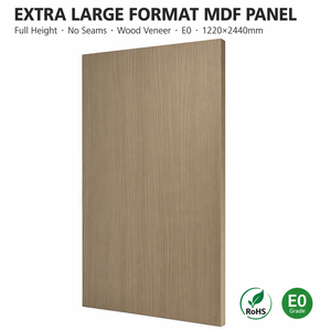 Panneau MDF <span class=keywords><strong>mélaminé</strong></span> extra large format 4*8 pieds, panneau stratifié surdimensionné indéformable pour armoire pleine hauteur - Product Image 1