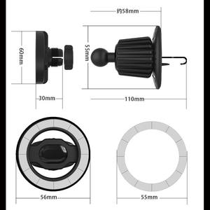Soporte magnético Magsafe para teléfono móvil, soporte magnético dual para rejilla de ventilación, compatible con dispositivos Apple, soporte de navegación - Product Image 3
