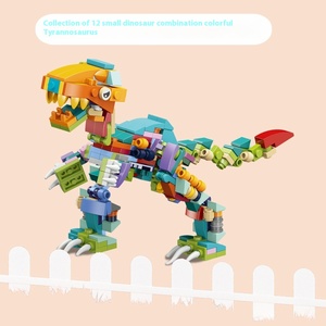 <span class=keywords><strong>Juego</strong></span> de Construcción de Bloques de Plástico Educativos, Modelo de Dinosaurio STEM 12 en 1, Precio de Fábrica, para Niños de 5 a 7 Años - Product Image 5