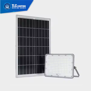 Eco-Friendly 100W MAX IP67 <b>Solar</b> Panel LED <b>Flood</b> <b>Light</b>, High Brightness Outdoor Waterproof Aluminum Housing, TLC Vietnam OEM - Product Image 4