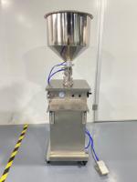 Remplisseuse verticale pneumatique 38L pour liquides et pâtes, avec trémie 10-5000 ml, machine de remplissage économique pour jus et eau, machine de remplissage de pâtes
