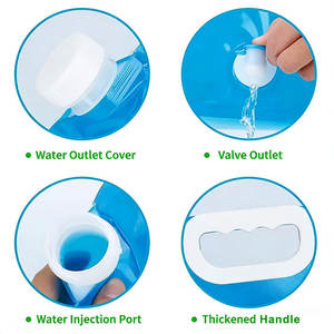 Kantong Plastik Kemasan Air Reusable Custom Pabrikan 3L 5L 10L 15L dengan Spout dan Anti Bocor untuk Jus Bir - Product Image 3