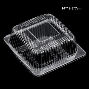 Transparente Blister-PET-Lebensmittelbehälter Klappbare Kunststoffverpackung für Obst, Gemüse, Kuchen, Snacks und Desserts - Product Image 5