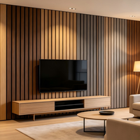 Panneau acoustique architectural en PS à lattes pour mosquée, mihrab, minbar, salle de prière, mur Qibla, design islamique, solution acoustique certifiée Halal