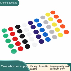 Disque de jeu <span class=keywords><strong>à</strong></span> dix grilles en plastique couleur unie 19x1.2mm pour l'apprentissage des mathématiques et les jetons de <span class=keywords><strong>poker</strong></span>, matériel pédagogique pour l'éducation précoce - Product Image 3