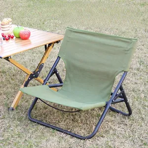 Toptan yeni açık Oem katlanır sandalyeler tuval hafif Recliner kamp piknik taşınabilir düşük plaj sandalyeleri
