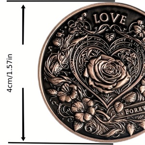 מטבעות אהבה, מטבעות אתגר, אסימוני מזכרת ייחודיים, מתנות להשראה למזל טוב, הצג את אהבתך, מתנות מזכרת - Product Image 4