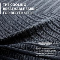 Matelas en mousse à mémoire de forme de 14 pouces, thérapeutique, pour le soulagement des douleurs dorsales, avec gel de cuivre rafraîchissant, en mélange de polyester, pour chambre à coucher, ferme, mobilier de maison