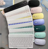 Meistverkaufte 10 Zoll Mini Kabellose Tastatur Retro-Maus-Set Typ C Teclado Combo USB-Tastatur für iPad iPhone Tablet