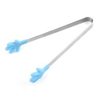 Pince antidérapante en acier inoxydable, petit Cube de glace en forme de paume, sucre Gadgets de cuisine, pince à Clip