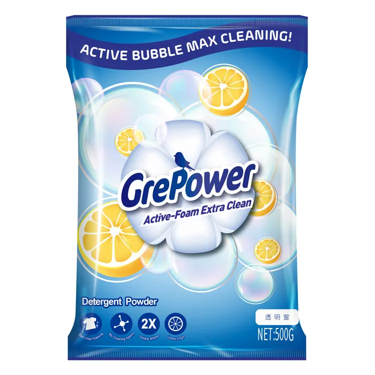 Grepower — poudre détergent pour lessive, nettoyant à la machine, nom de marque